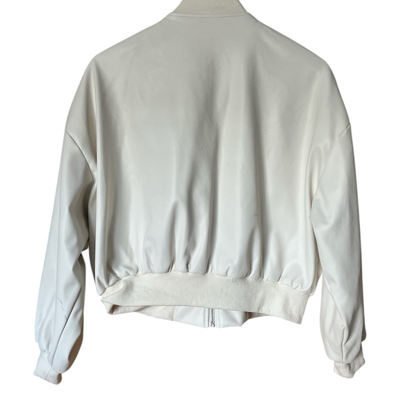 Vigoss Women's White Bomber Jacket - Picture 3 of 5